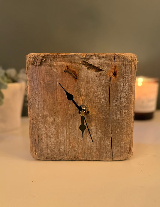 Small Handmade Driftwood Chunky Clock
