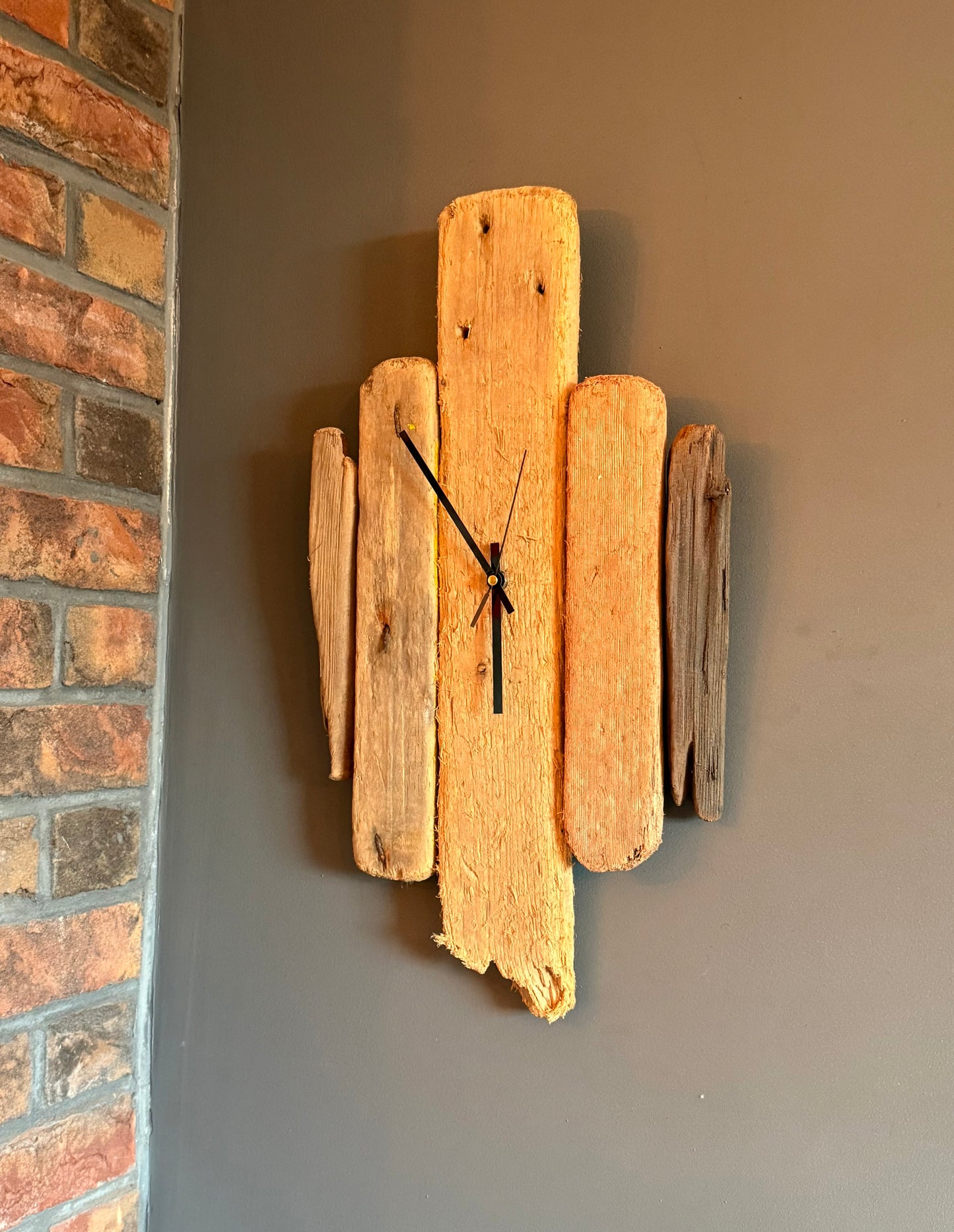 Handmade Driftwood Wall Clock