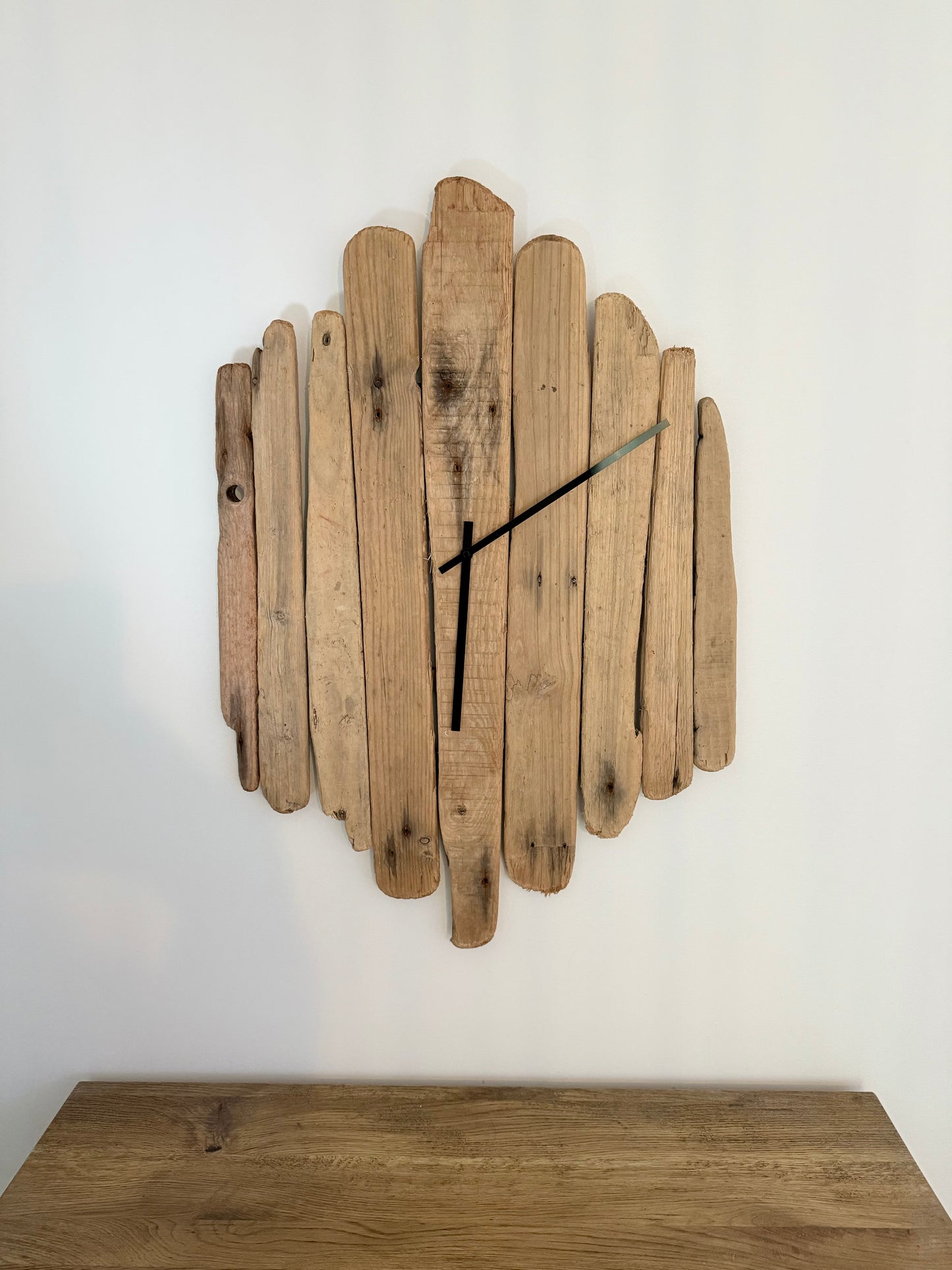 Extra Large Handmade Driftwood Wall Clock