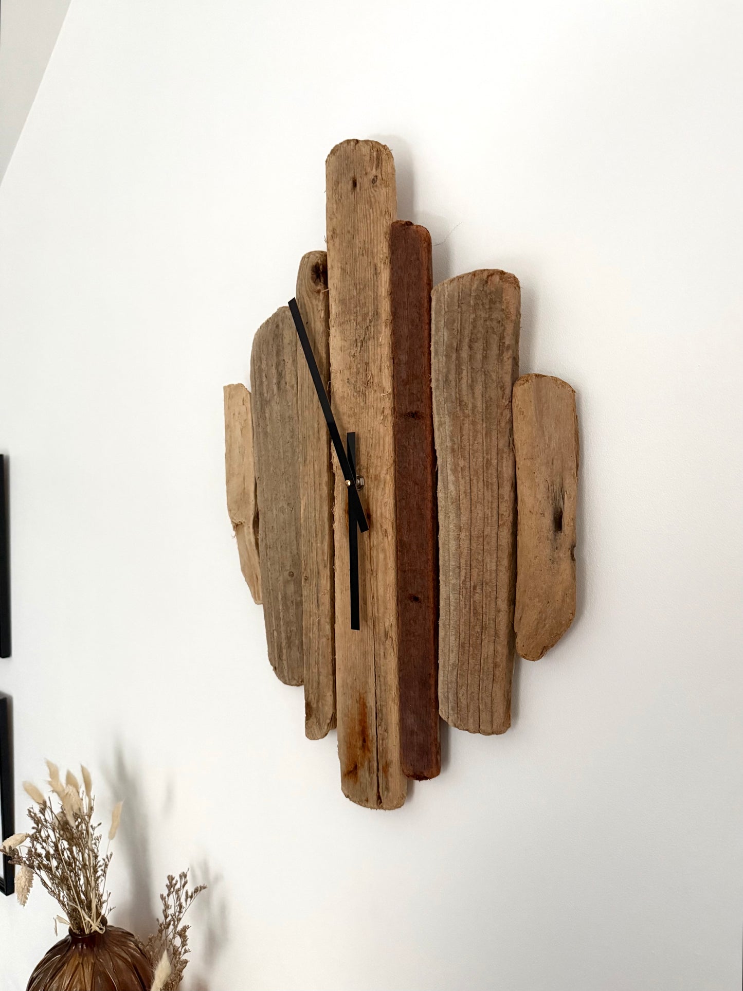Large Handmade Driftwood Wall Clock