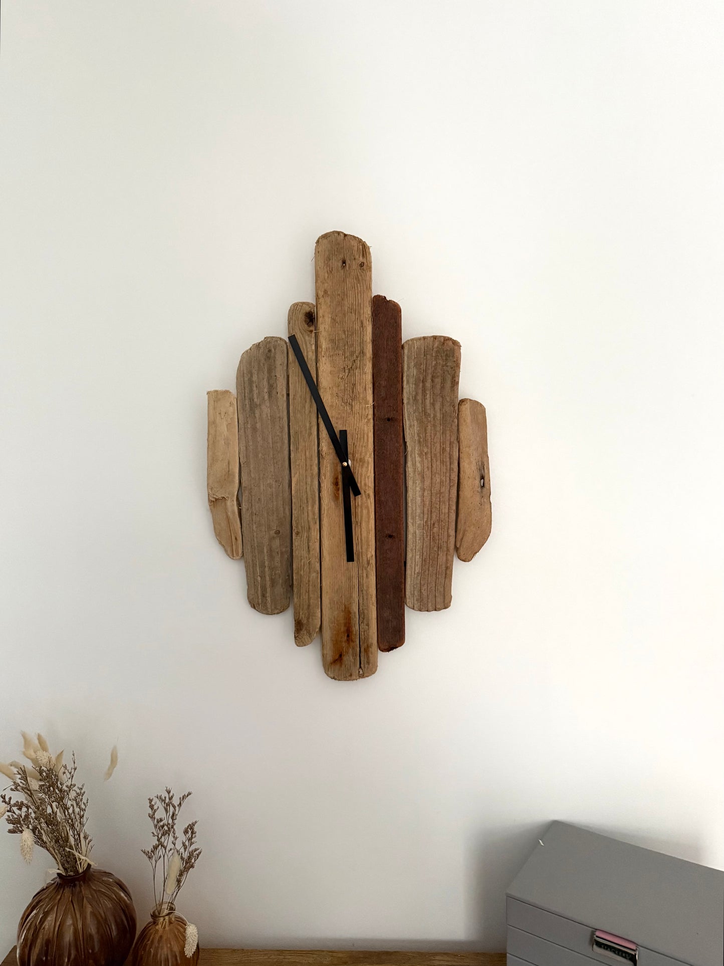 Large Handmade Driftwood Wall Clock