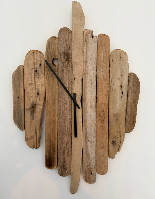 Large Handmade Driftwood Wall Clock