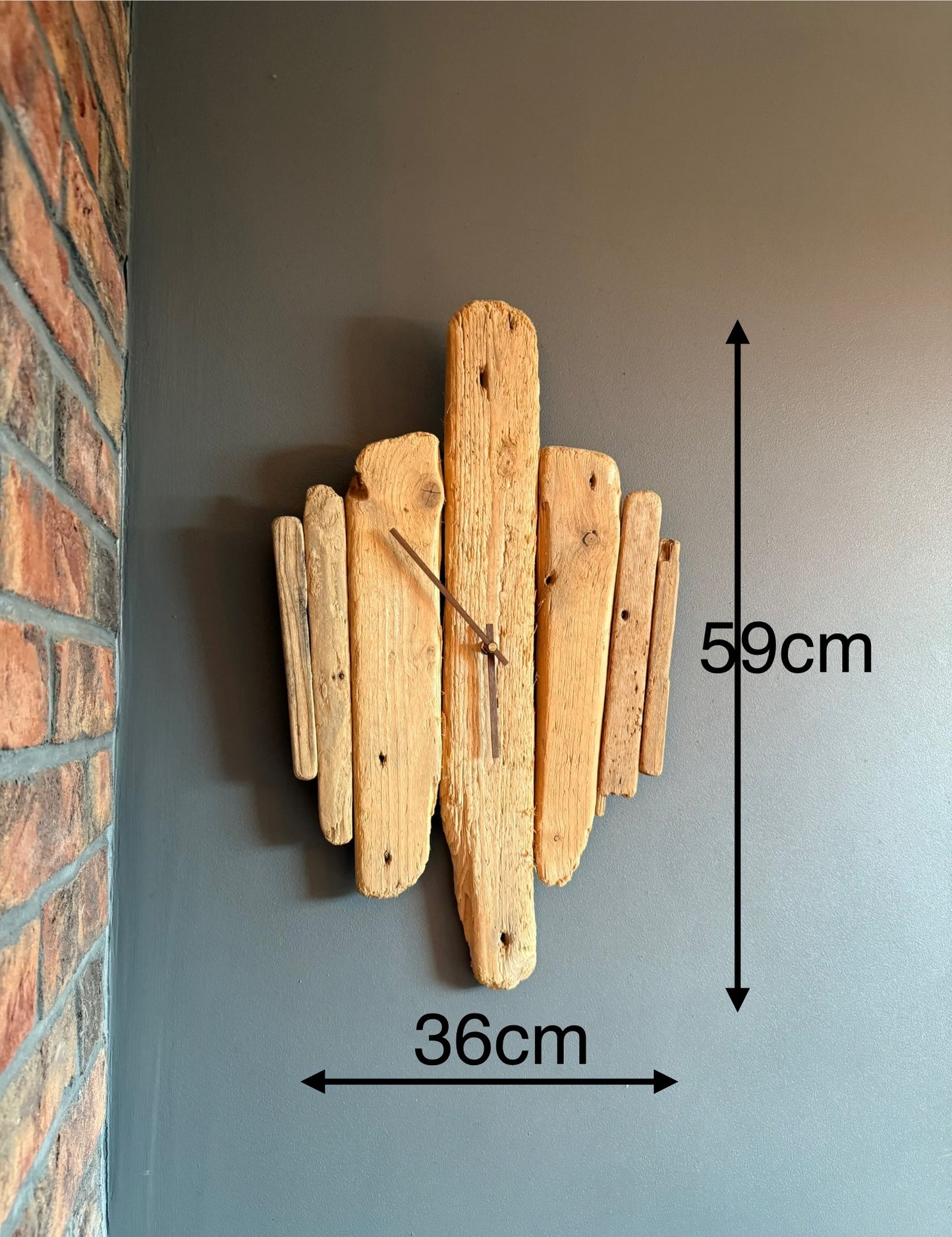Handmade Driftwood Wall Clock