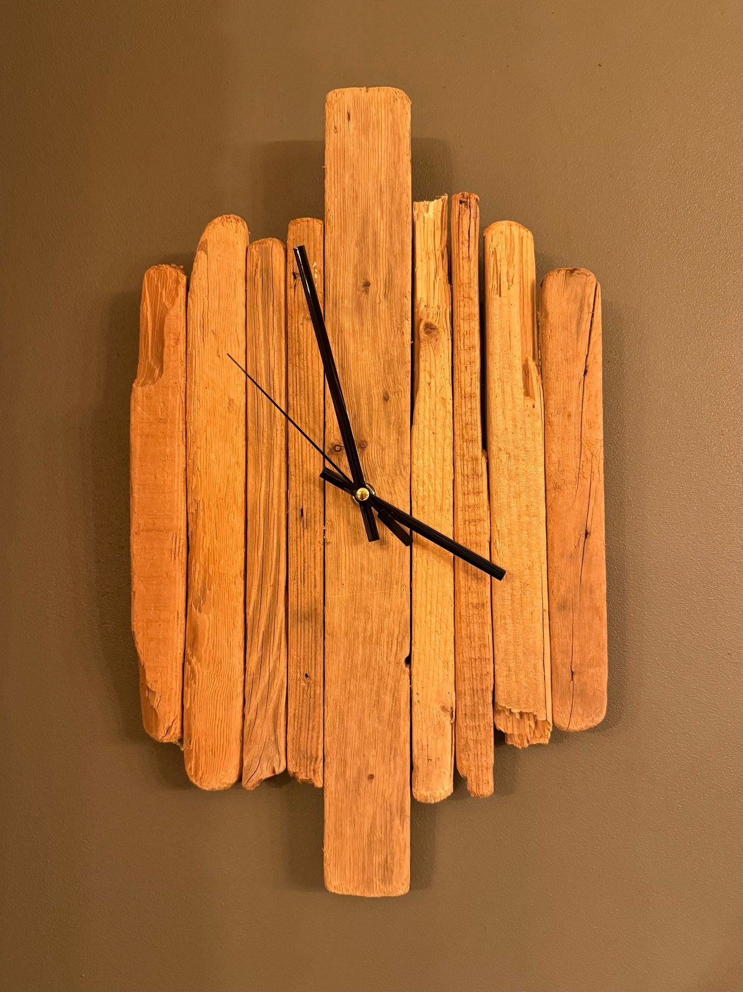 Handmade Driftwood Wall Clock