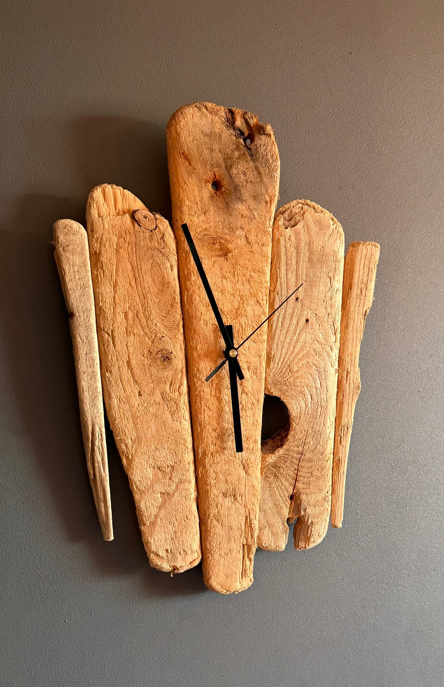Handmade Driftwood Wall Clock
