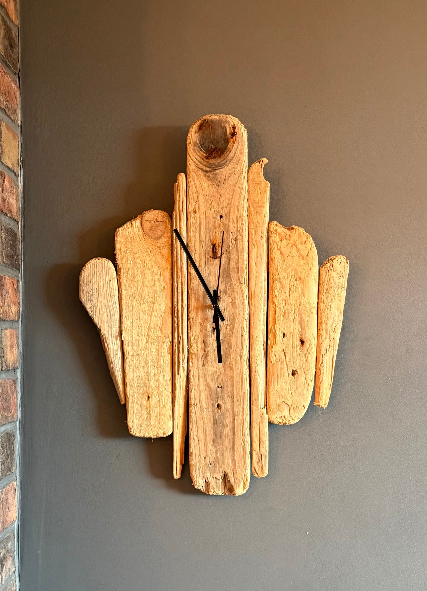 Handmade Driftwood Wall Clock