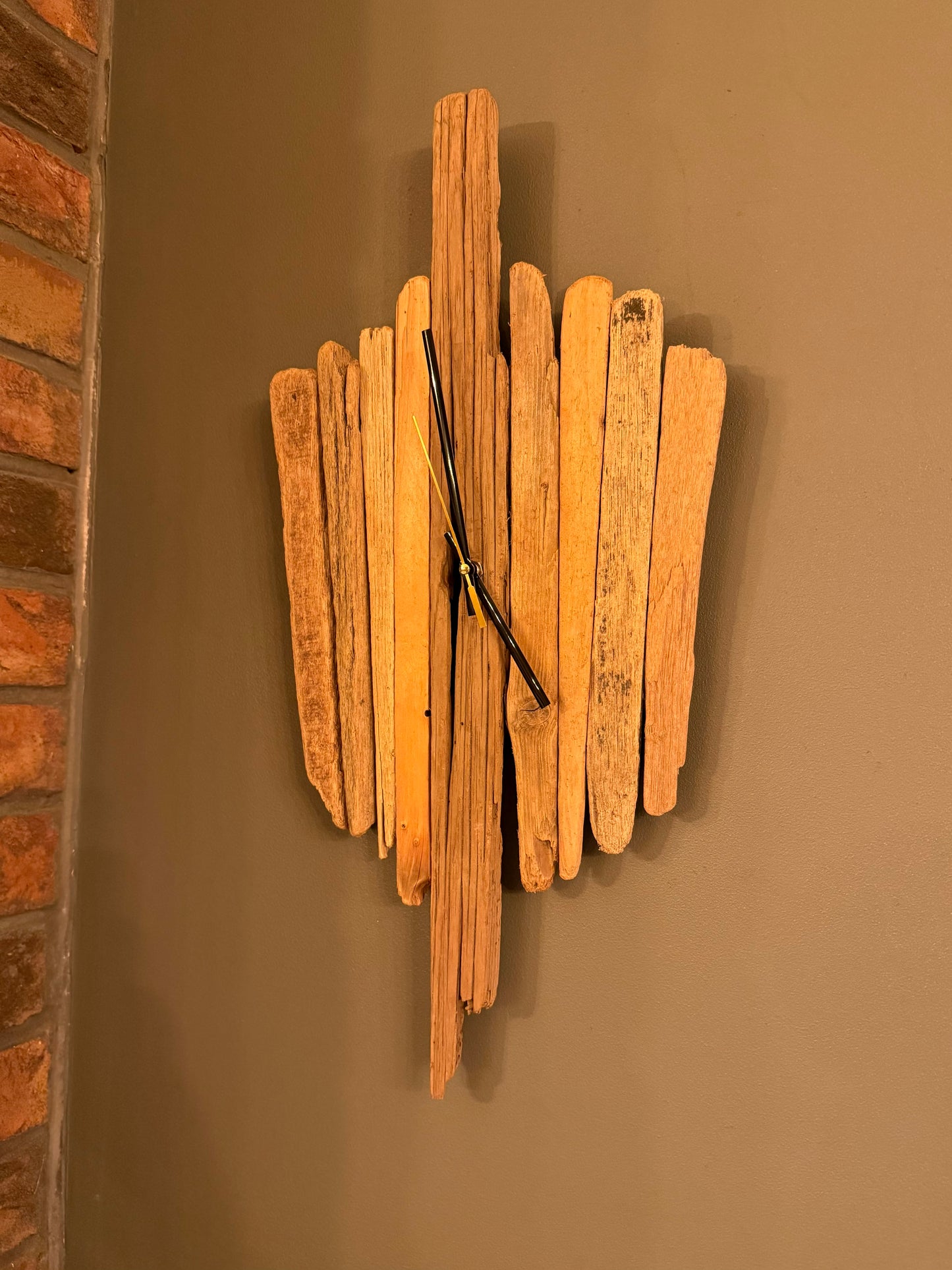 Handmade Driftwood Wall Clock