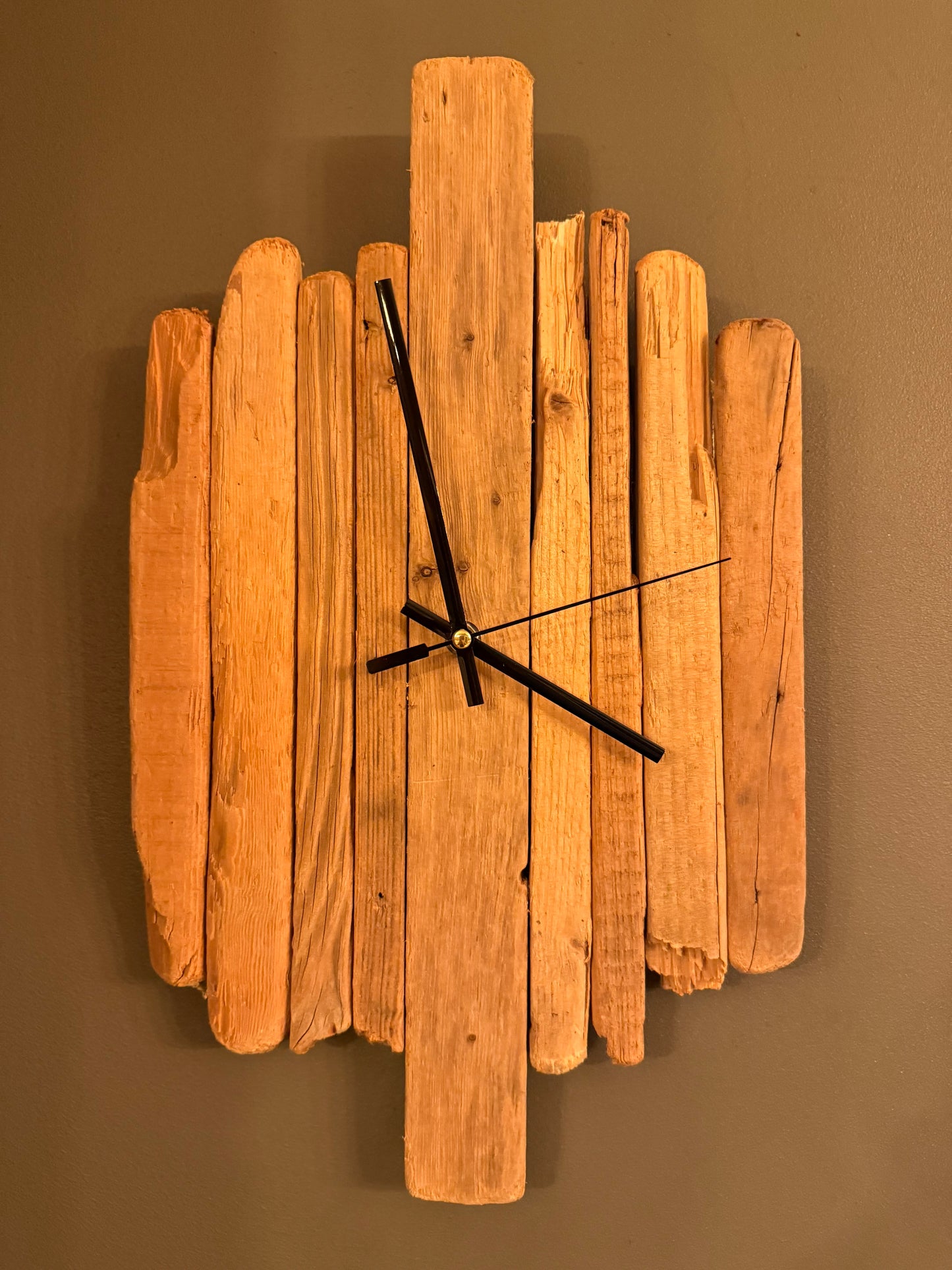 Handmade Driftwood Wall Clock