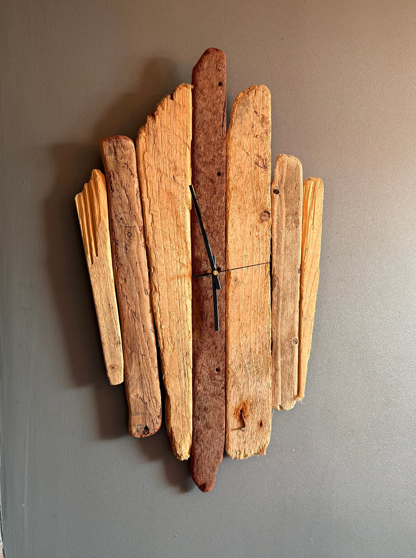 Large Handmade Driftwood Wall Clock