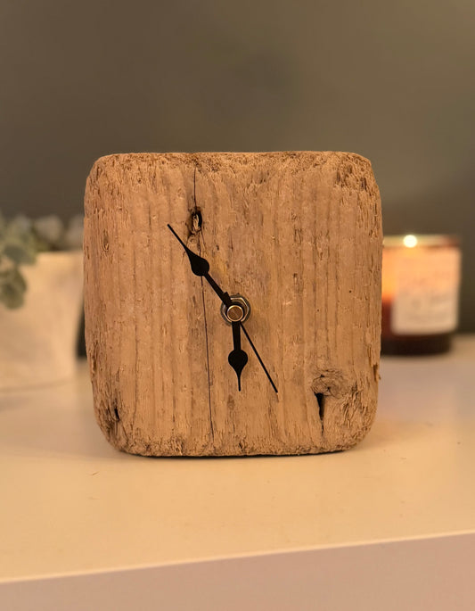Small Handmade Driftwood Chunky Clock