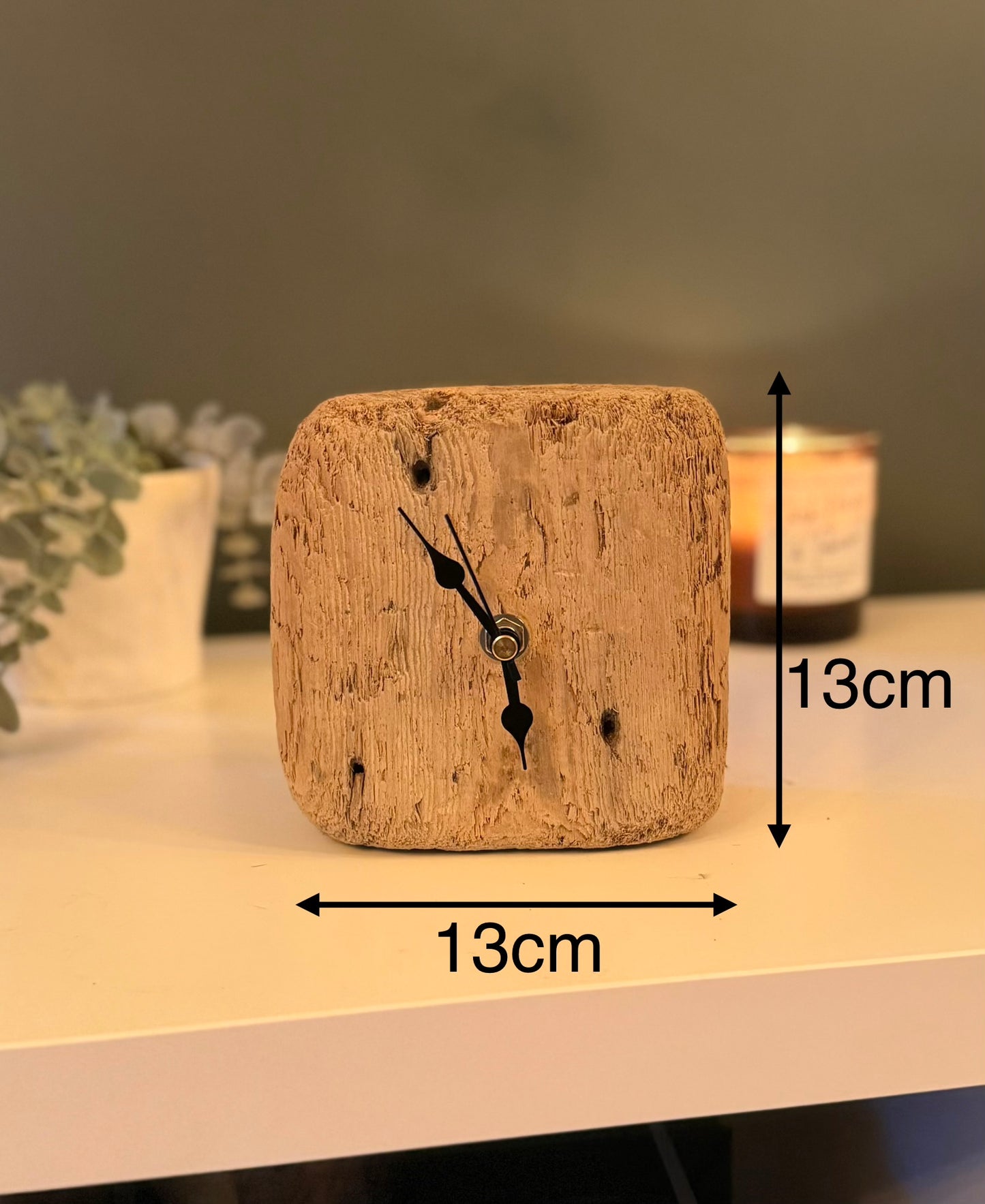 Small Handmade Driftwood Chunky Clock