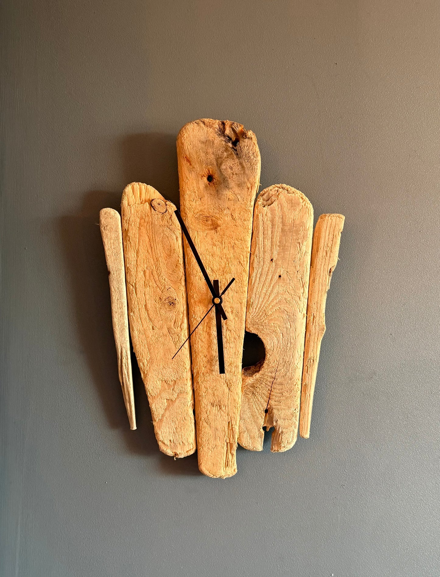 Handmade Driftwood Wall Clock