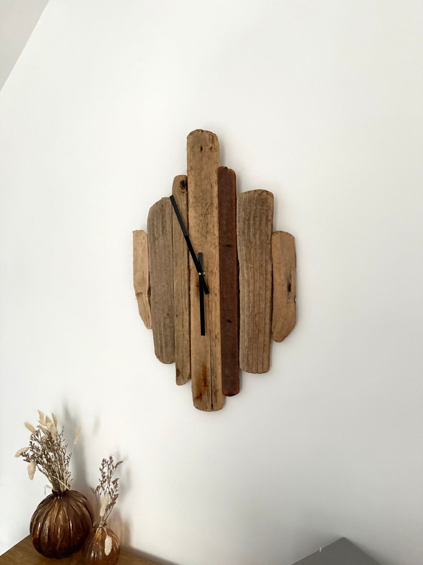 Large Handmade Driftwood Wall Clock