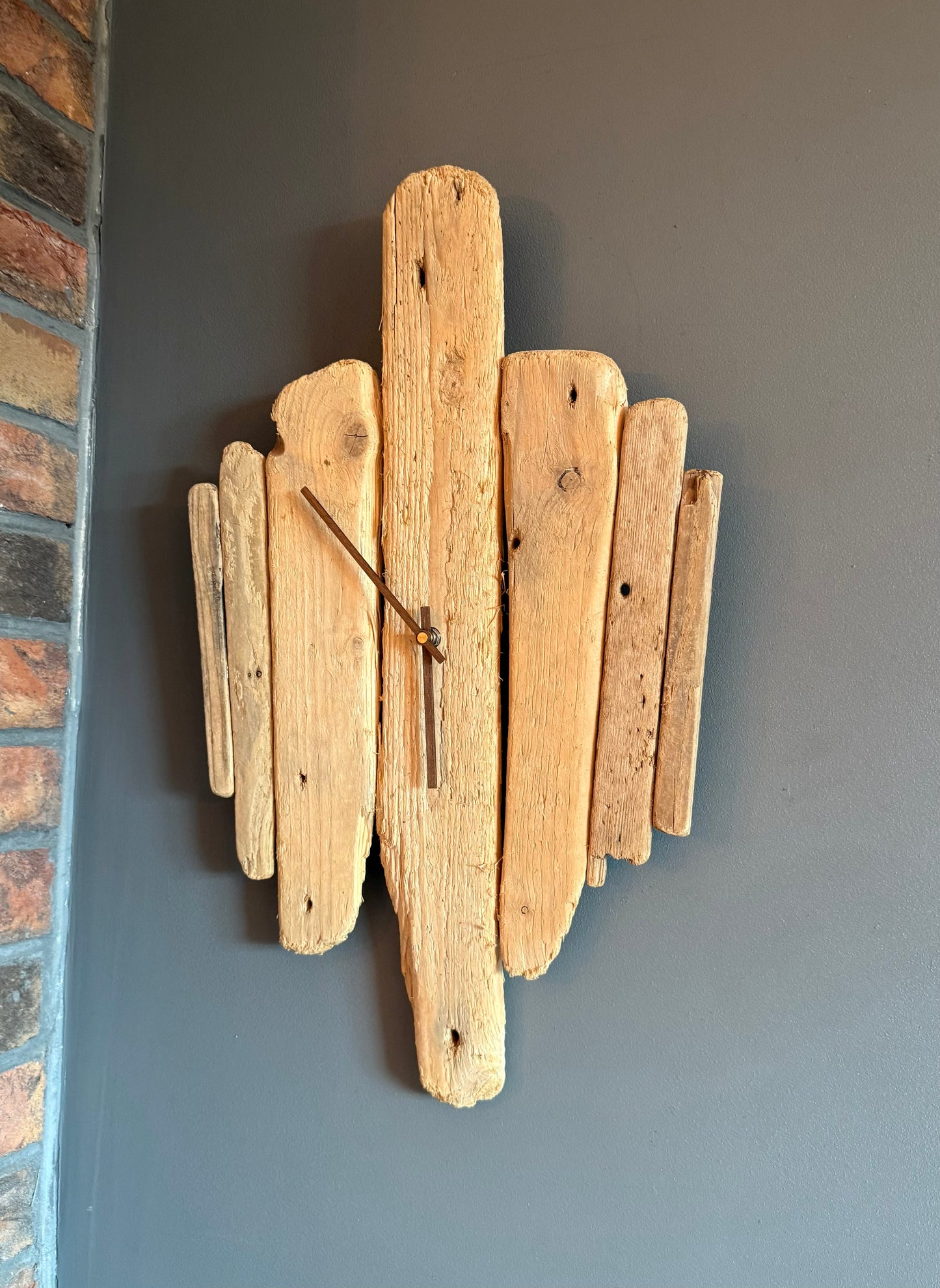Handmade Driftwood Wall Clock