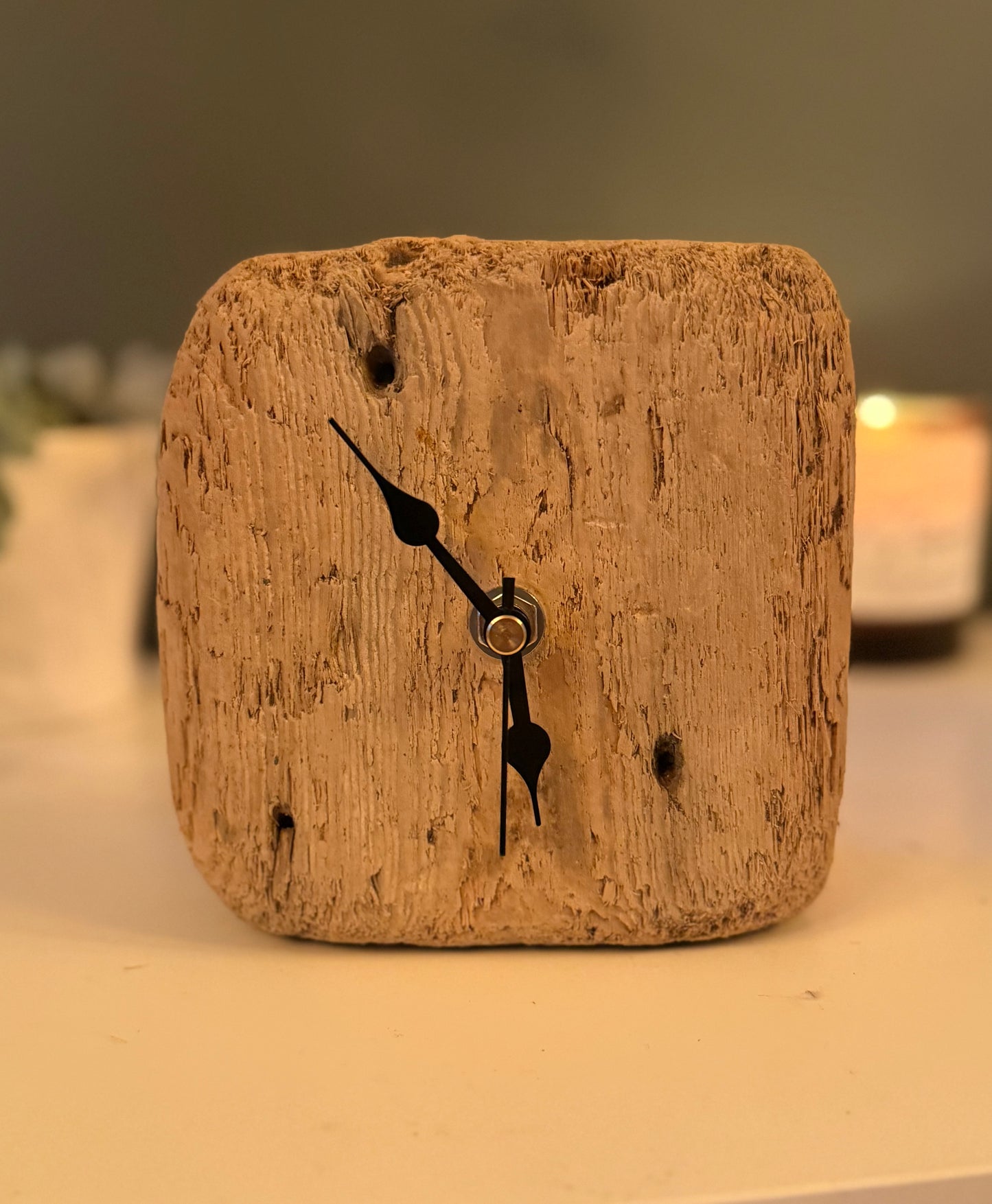 Small Handmade Driftwood Chunky Clock