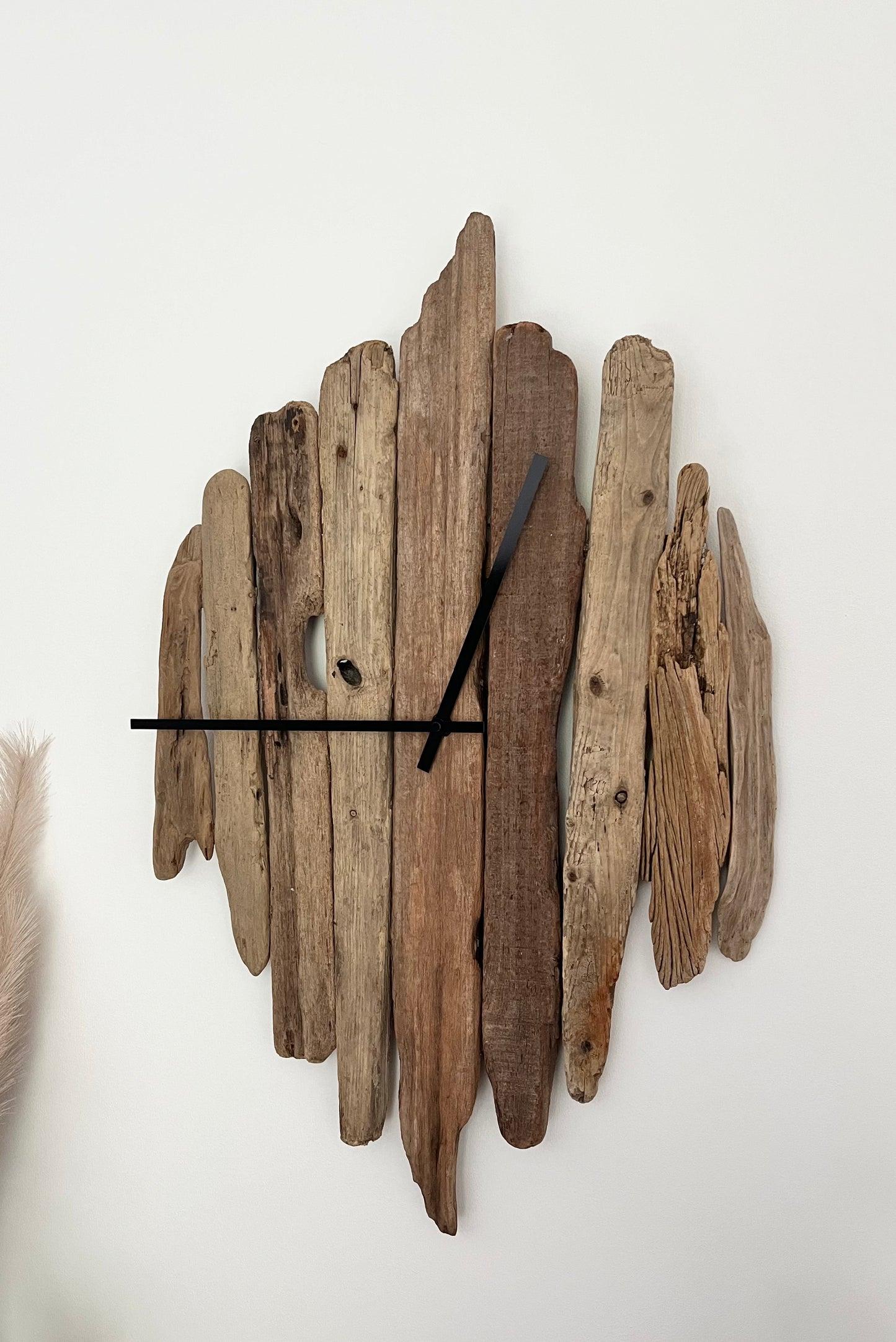 Large Handmade Driftwood Wall Clock