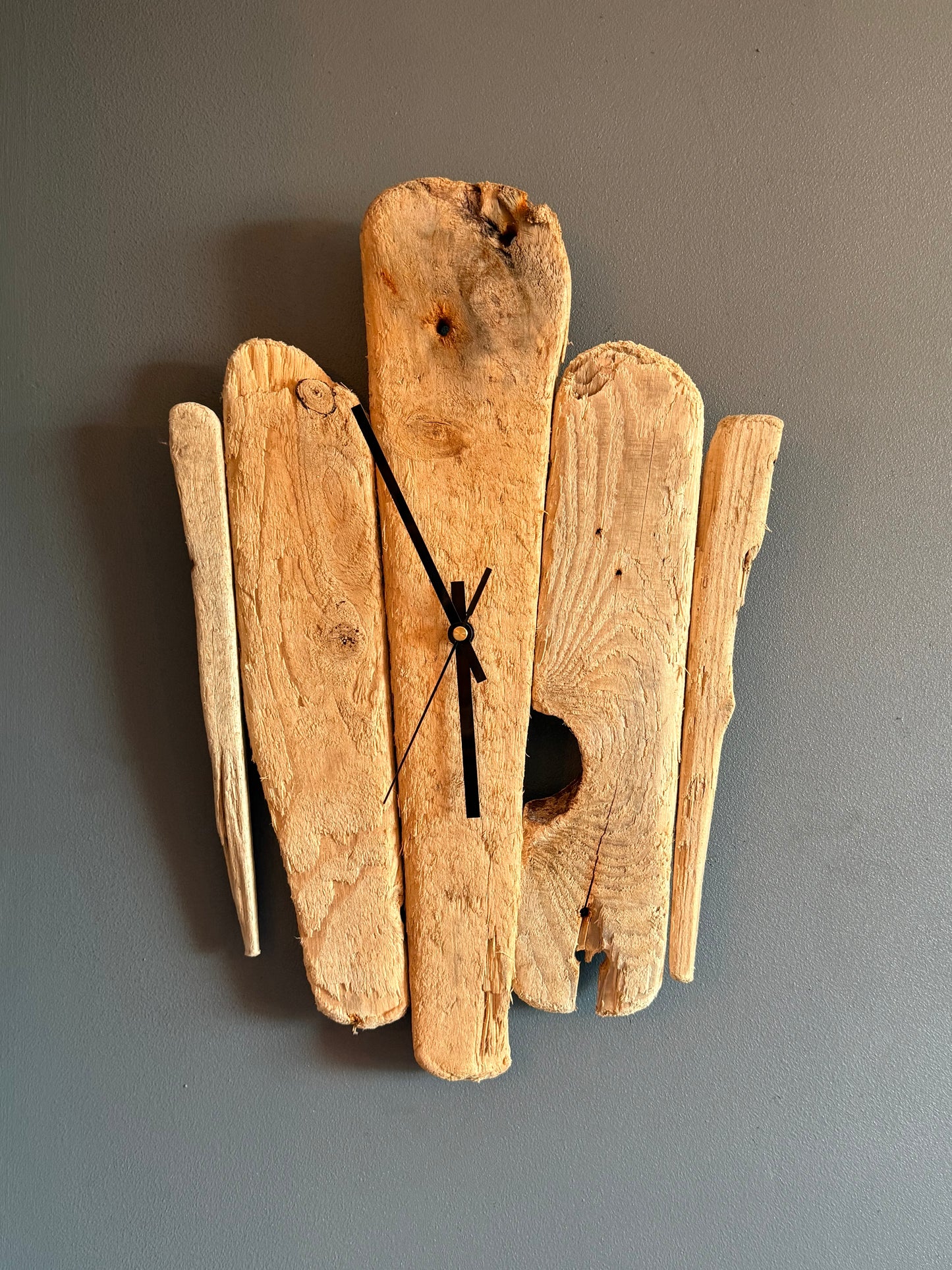 Handmade Driftwood Wall Clock