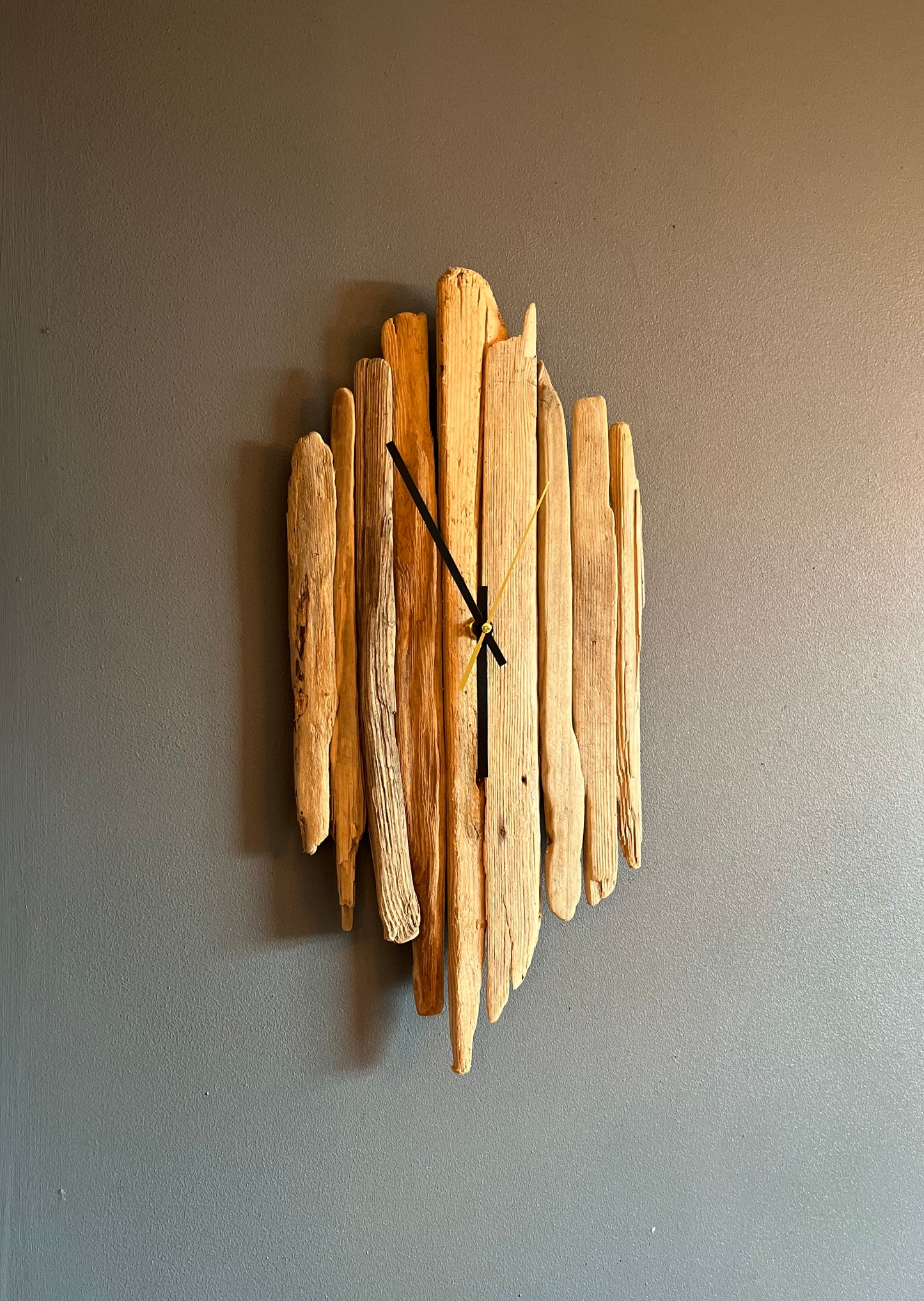 Handmade Driftwood Wall Clock