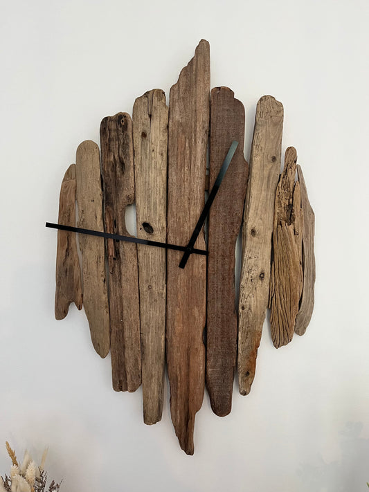 Large Handmade Driftwood Wall Clock