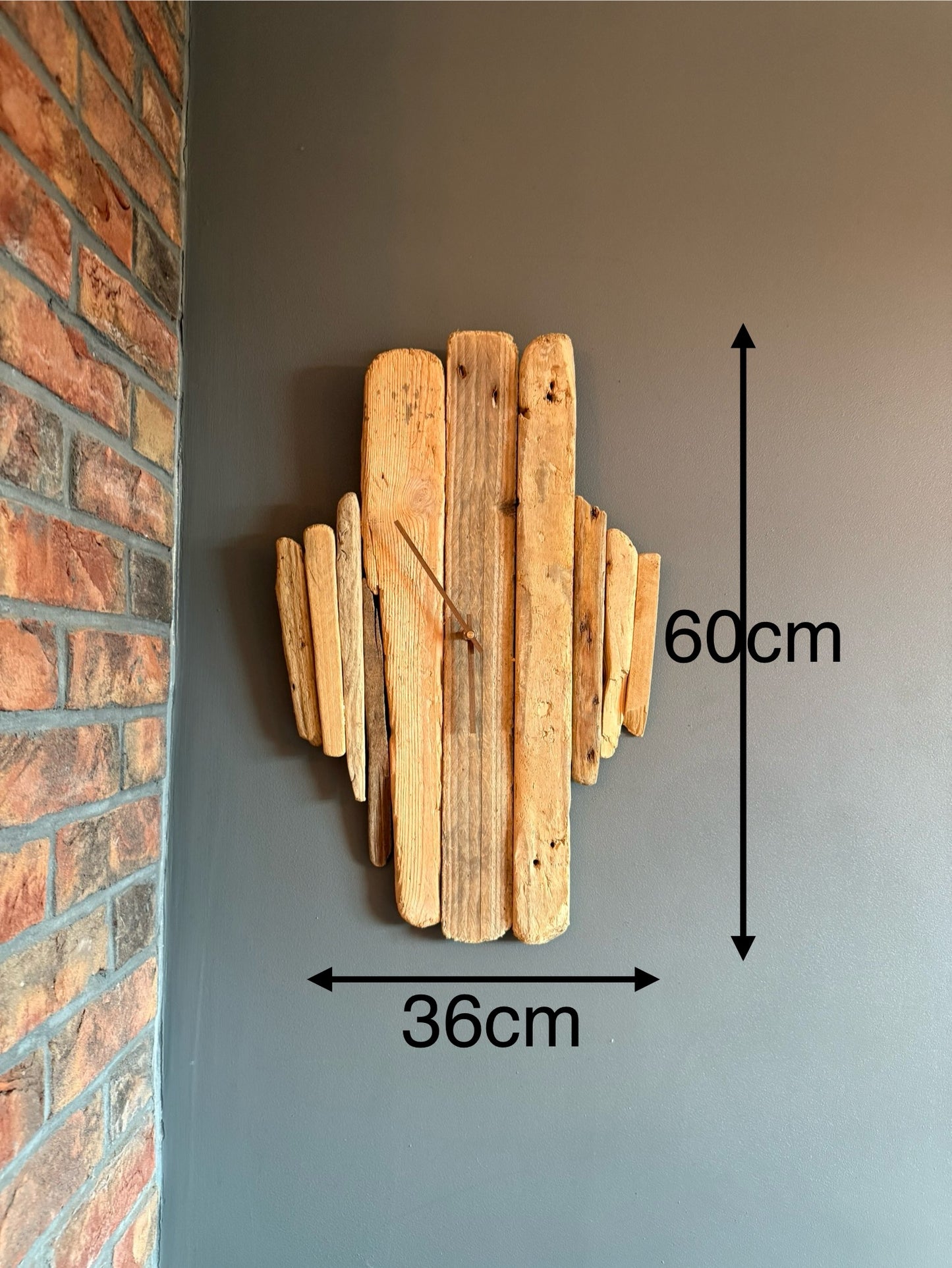 Handmade Driftwood Wall Clock