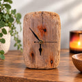Handmade Driftwood Desk Clock – Rustic Wooden Table Clock Coastal Home Decor