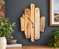 Handmade Driftwood Wall Clock – Silent Rustic Coastal Wood Clock