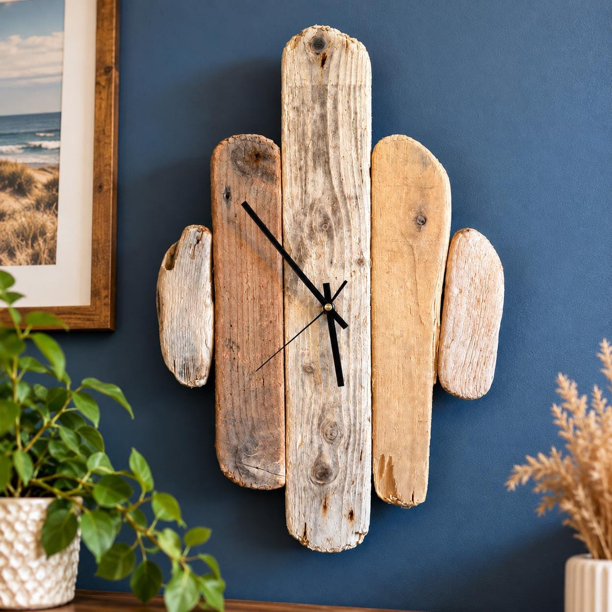 Handmade Driftwood Wall Clock – One of a Kind
